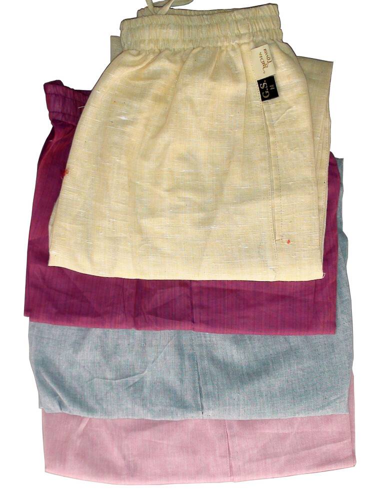Pastel Purple Cotton Khadi Pants – TJORI