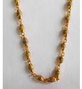 Gold Plated Silver Tulsi Necklace - Small Beads