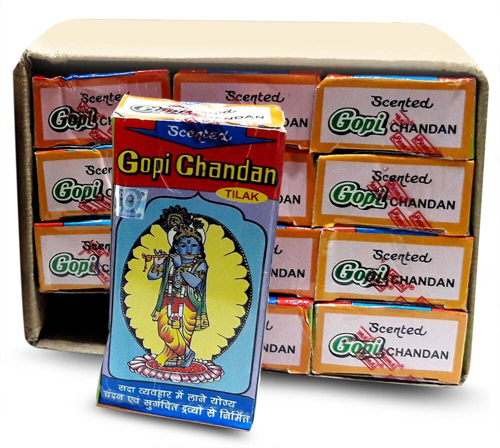 Gopi Chandan Tilak -- Colored Pack Large (120-140 Grams)