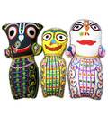 Childrens Stuffed Toy: Set of 3 Jagannatha - Baladeva - Subudra Dolls (10\")