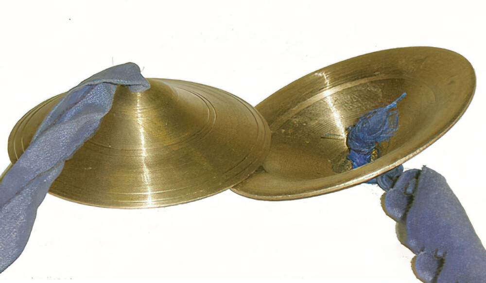 Hand Made Brass TINGSHA Cymbals Chimes Bell Metal KARTALS ISKON KIRTAN 