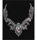 Krishna Necklace -- Antique Silver