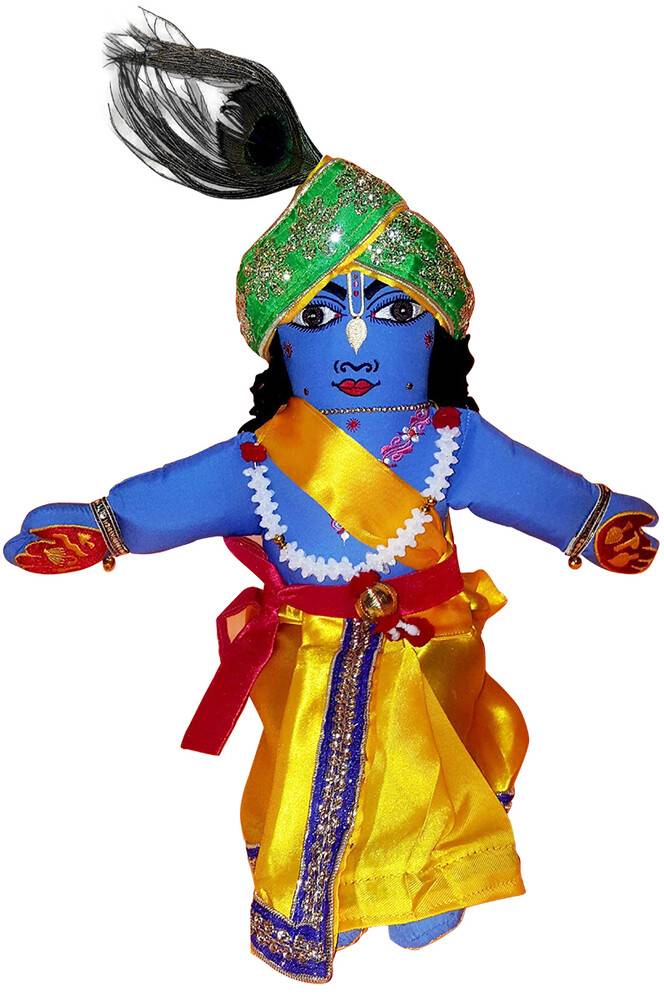 Childrens Stuffed Toy: Lord Krishna Doll - 18\" Inches