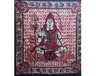 Lord Shiva Backdrop Cotton Print (220x210 cm)