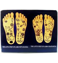 Acrylic Stand -- Chaitanya & Nityananda Lotus Feet (4" x 3")