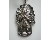 Lord Nrsimhadeva From Mayapur Pendent With Black Thread