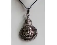 Narsimha Necklace with Black Thread (large size)