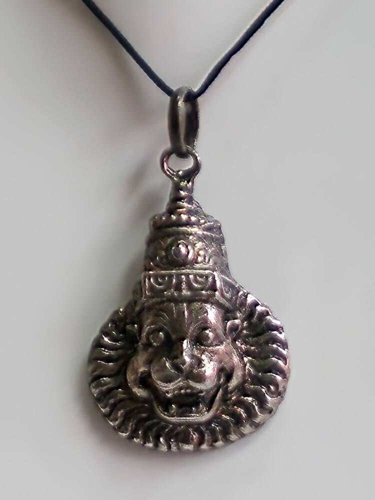 Narsimha Necklace with Black Thread (large size)