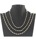 Silver Tulsi Necklace - Small Beads