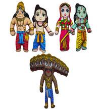 Characters of the Ramayana Children's Stuffed Toys (set of 5)