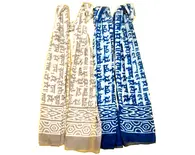 Discharge Print Harinam Neck Scarf Cotton