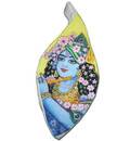 Sri Krishna Hand-Painted Japa Bead Bag