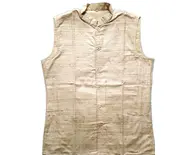 Waistcoat / Vest -- Raw Silk, Men's