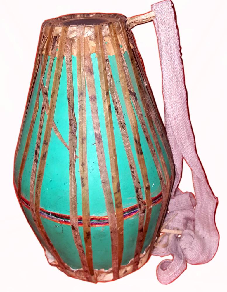 Fiberglass Mrdanga with Traditional Heads (Standard Size - 22\")