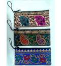 Zip Bag With Finger Thread in Traditional Indian Designs (3.5" x  7.9")