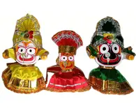 Clothes for Jagannatha, Baladeva and Subhadra Deities