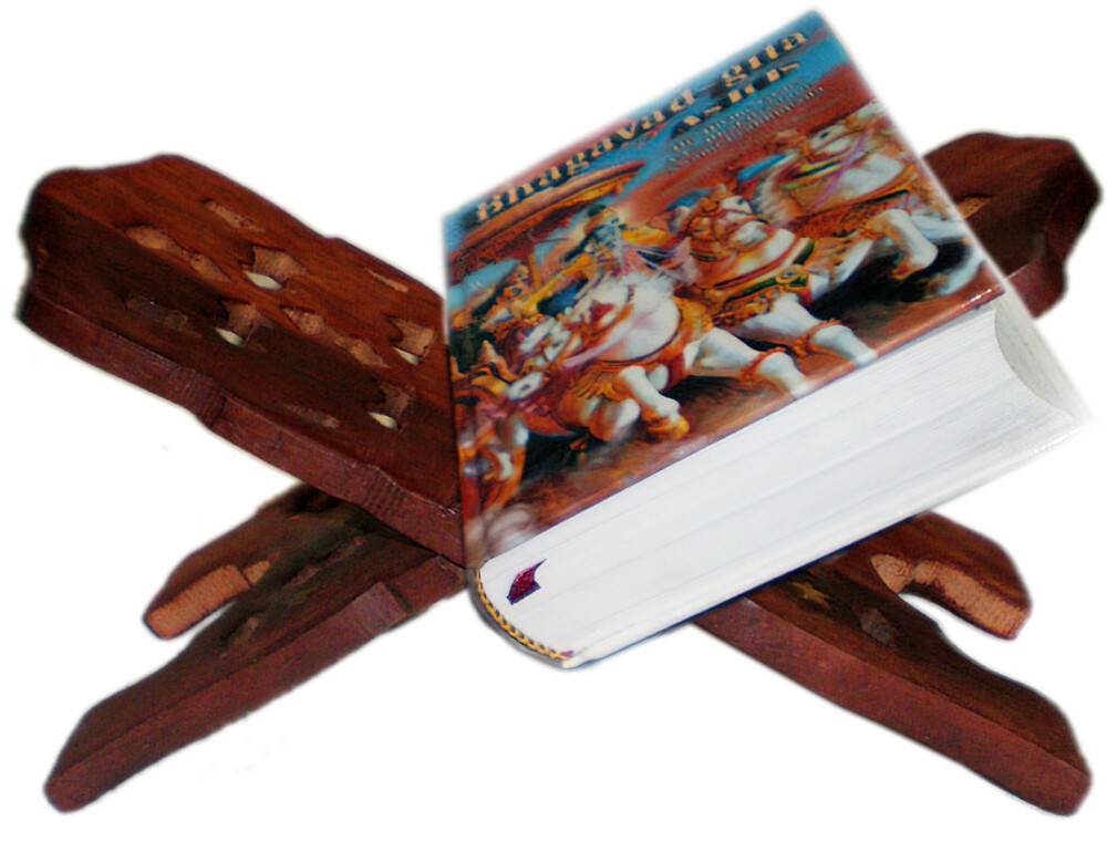 Wooden Book Stand - Compact Size