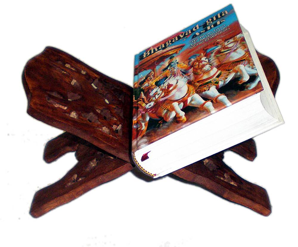 Wooden Book Stand - Compact Size