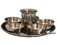 Deity Offering Plates Small Size (7.5" Stainless Steel)