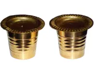 Pair of Brass Cups with Cover (1.5")