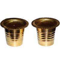 Pair of Brass Cups with Cover (1.5")