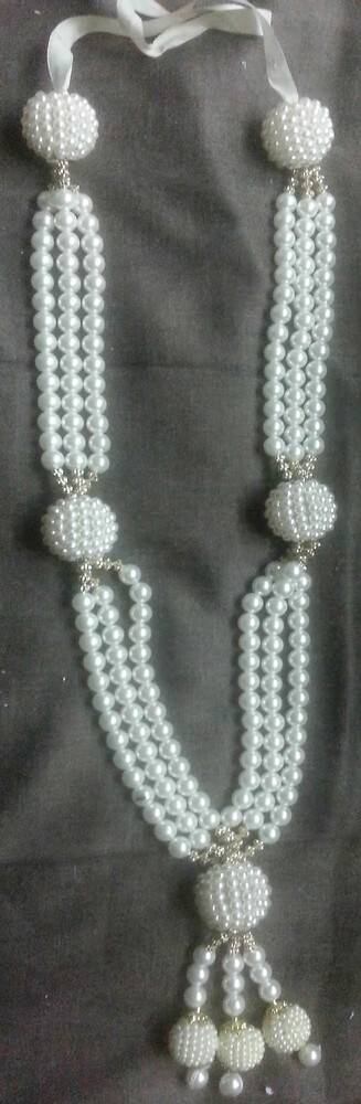 White Perl Mala 25\" (imitation pearls)