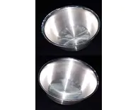 White Metal Bowl for Prasadam Offering (Set of 2)