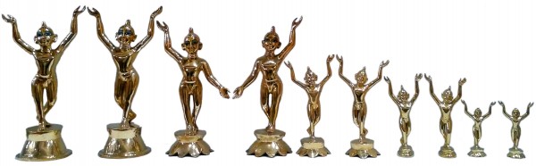 Radha Krishna deities many sizes