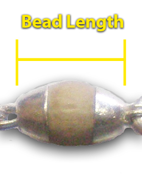 Large Silver tulsi necklace bead length